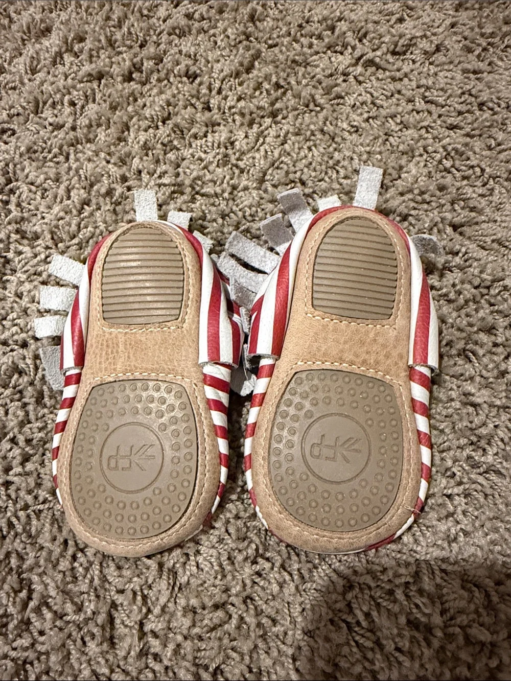 Freshly Picked Baby Soft Soles - Red, White & Navy Stars